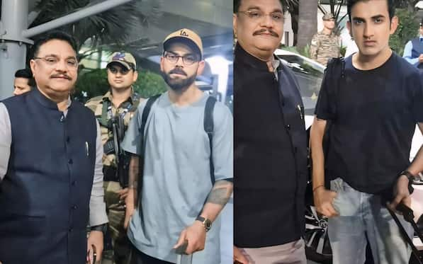 Virat Kohli And Gautam Gambhir Seen With BJP Leader At Delhi Airport After Bangladesh Test - See Pics